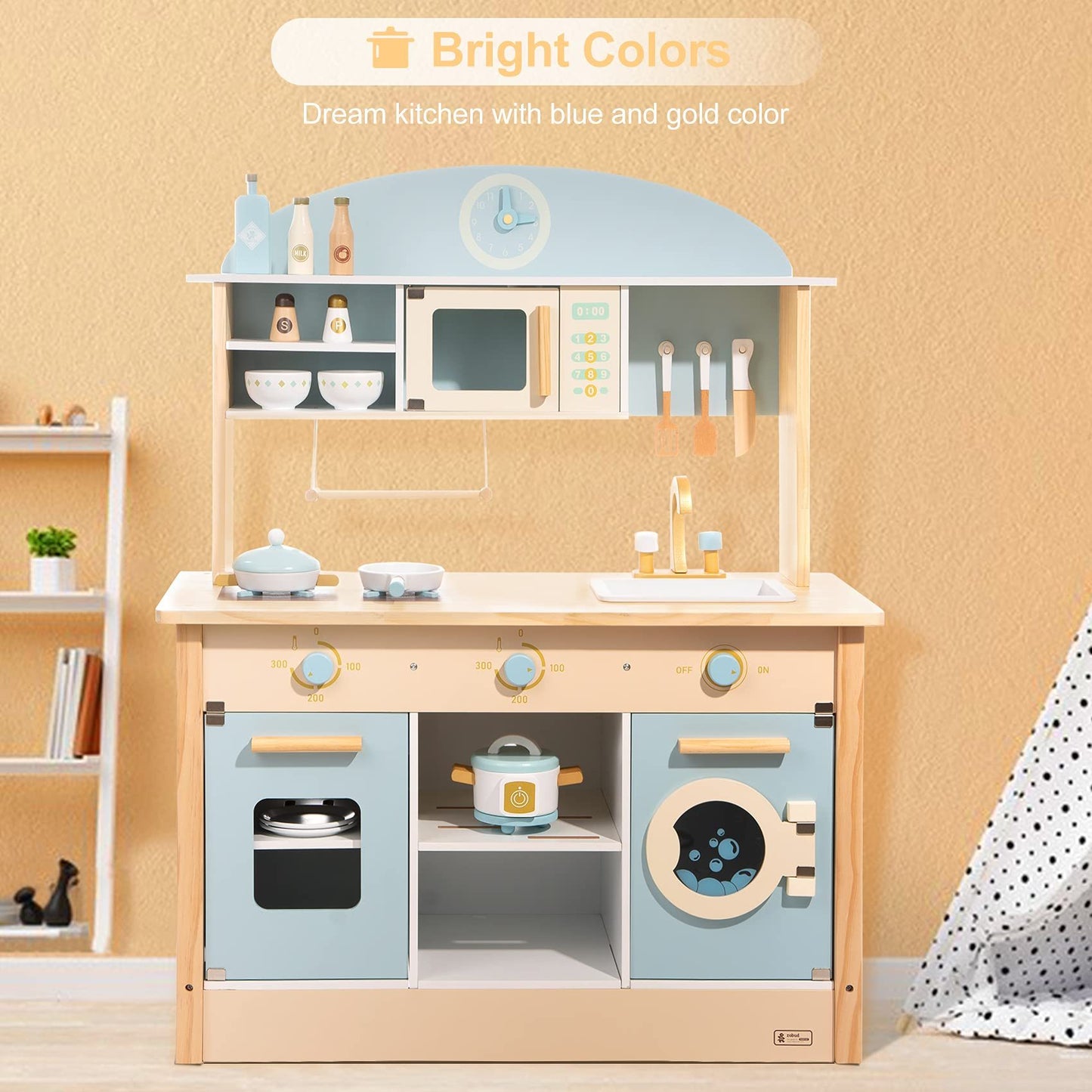 Country-Style Pretend Play Kitchen Toy Set