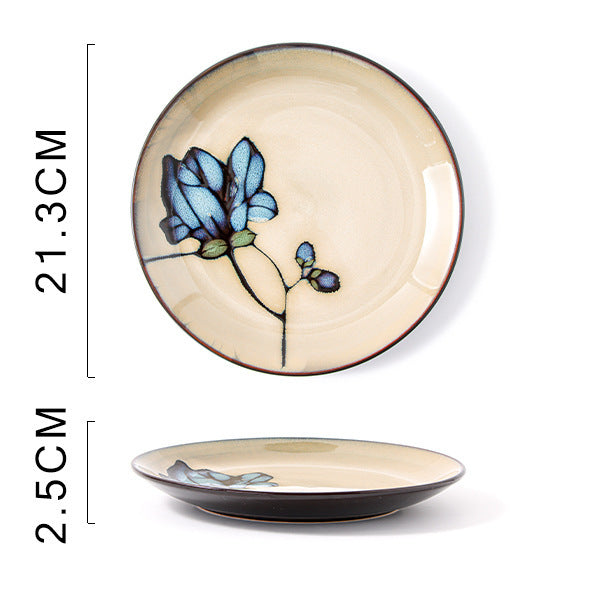 Glaze Kiln Hand Painted Ceramic Plates and Dishes