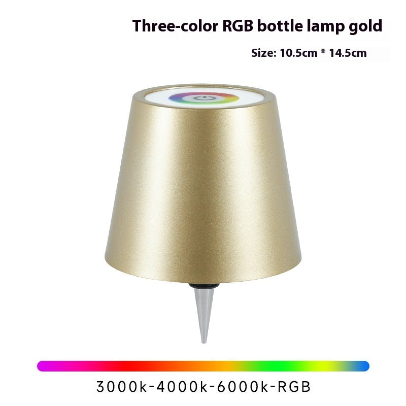 Light Up Your Favorite Wine or Spirits Bottle and Turn It Into a Cool Lamp with this Rechargeable Light-Up Lampshade in Multiple Colors