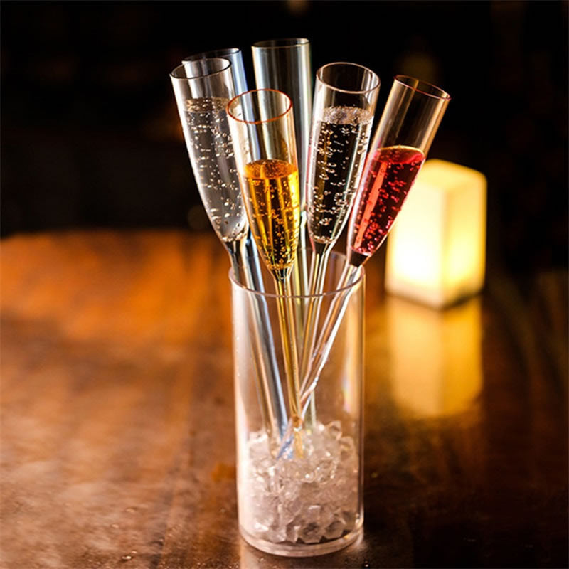 Colorful Beach Champagne Coupe Set