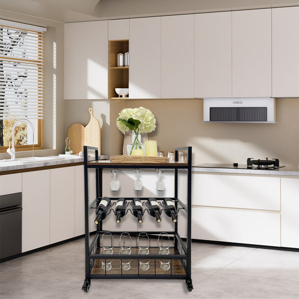3-Tier Home Bar Wine Cart