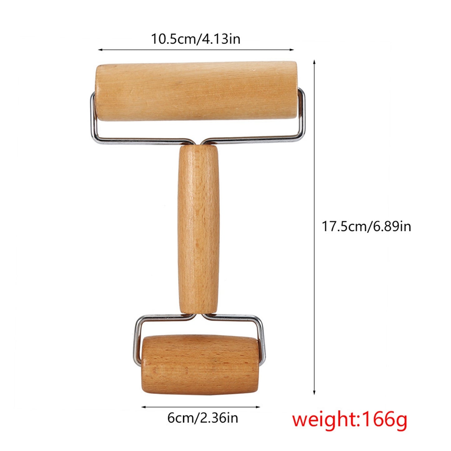 Rolling Pin Pastry and Pizza Baker Roller Wooden Baking Kitchen Utensils