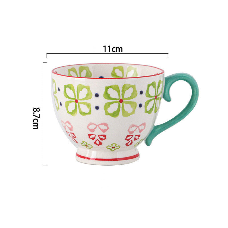 Hand Painted European Style Tea Cup (4 Designs)