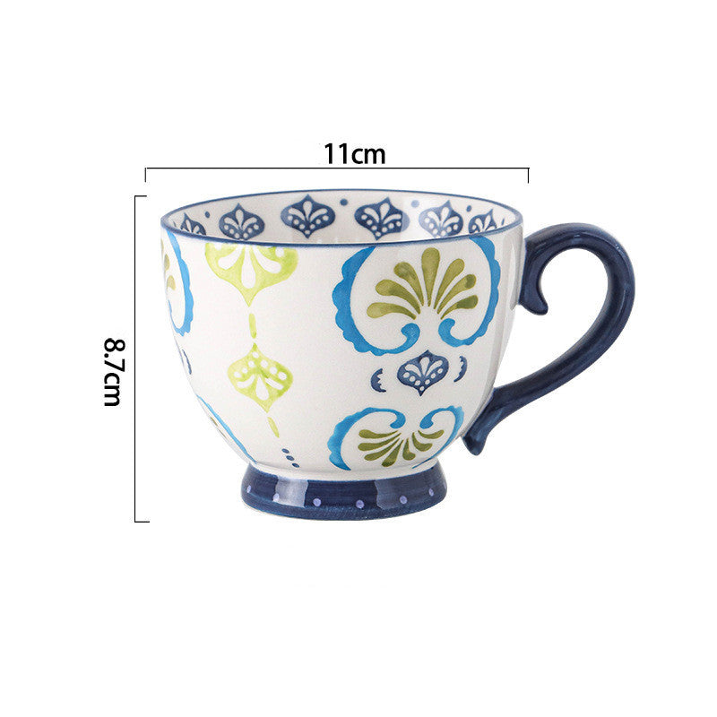 Hand Painted European Style Tea Cup (4 Designs)