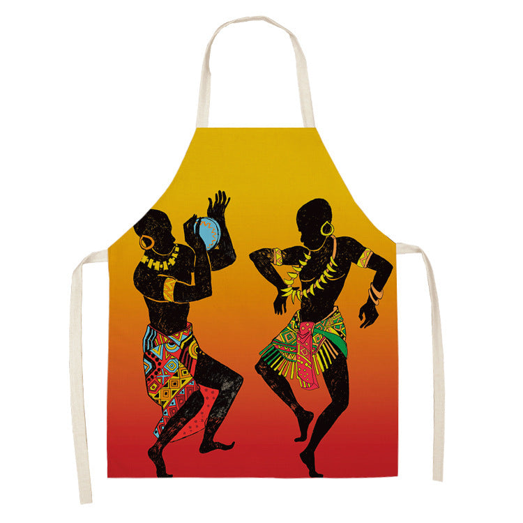 Original Art Apron with African Motifs