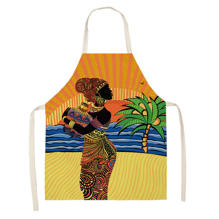 Original Art Apron with African Motifs