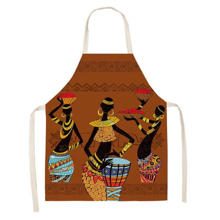 Original Art Apron with African Motifs