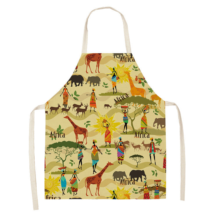 Original Art Apron with African Motifs