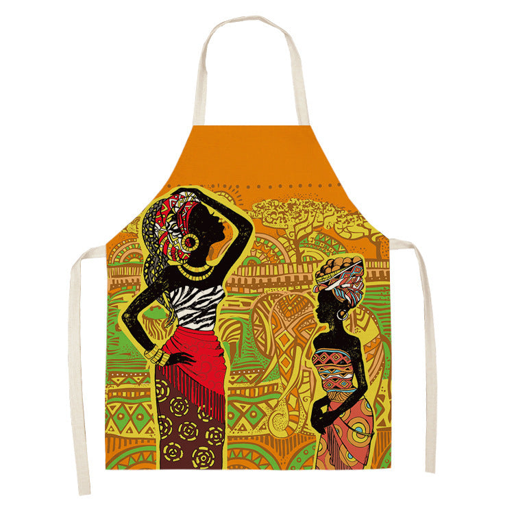Original Art Apron with African Motifs