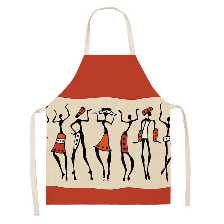 Original Art Apron with African Motifs