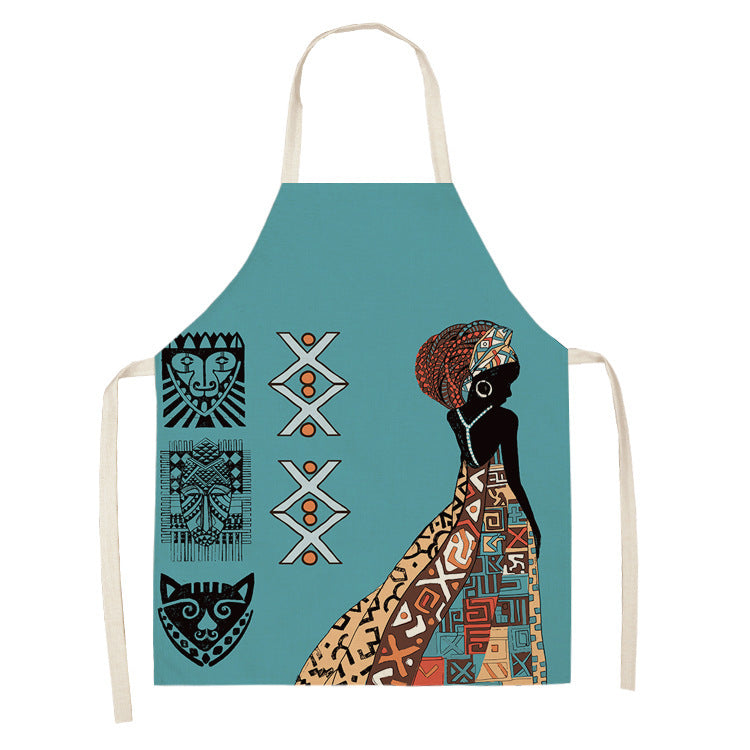 Original Art Apron with African Motifs