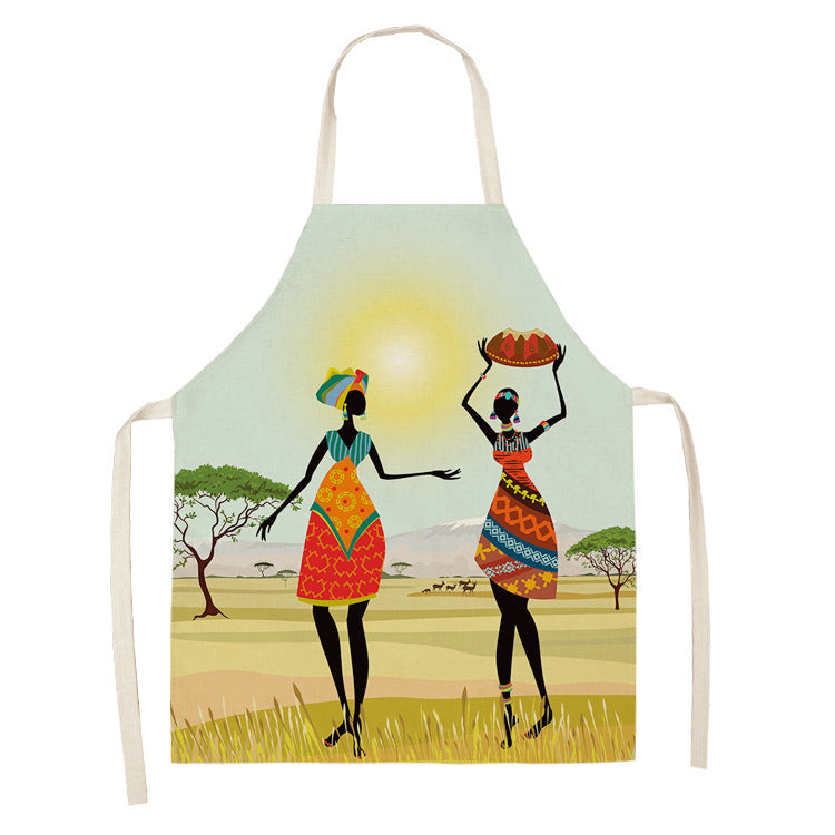 Original Art Apron with African Motifs