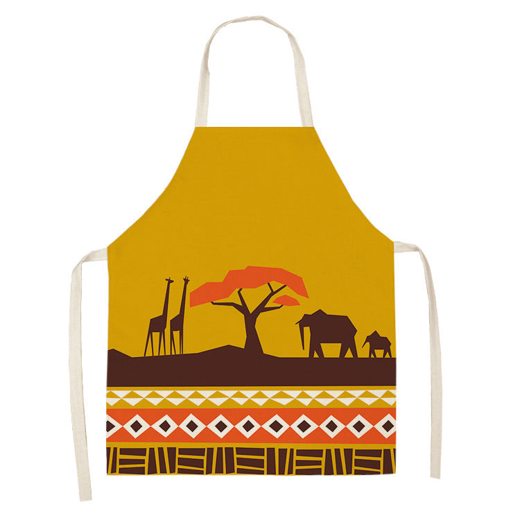 Original Art Apron with African Motifs