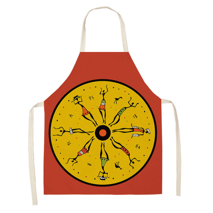 Original Art Apron with African Motifs