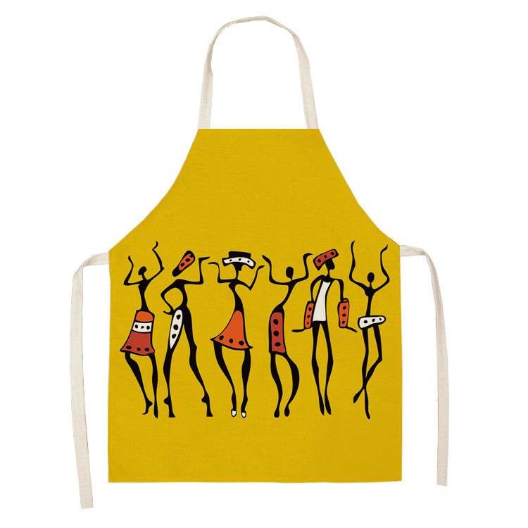 Original Art Apron with African Motifs