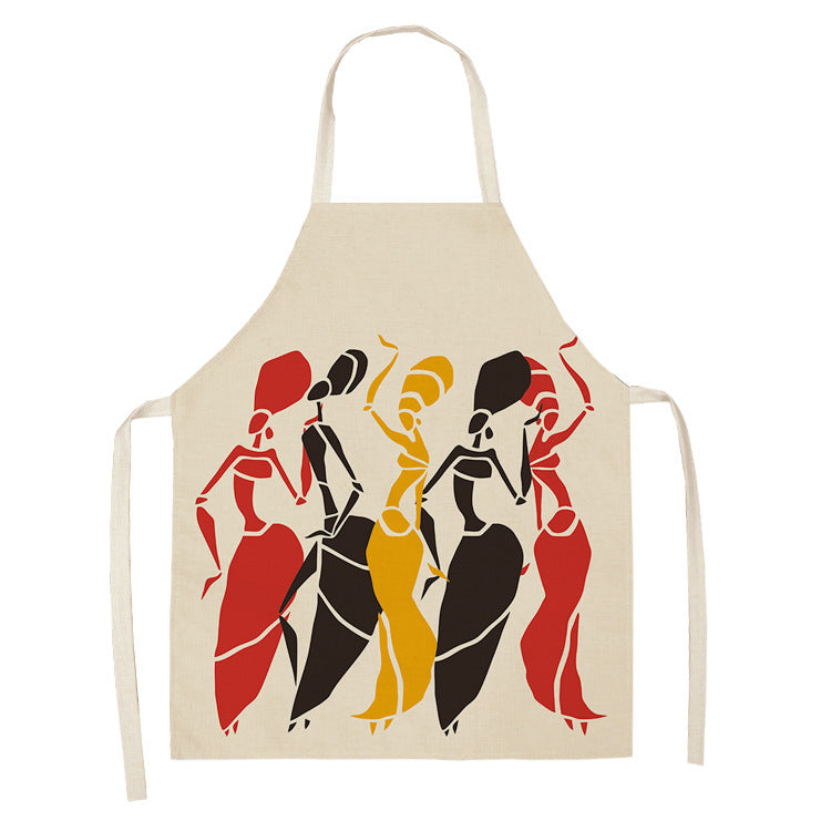 Original Art Apron with African Motifs