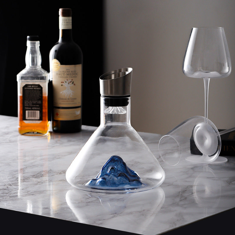 Creative Iceberg Red Wine Decanter in Gold, Green, Blue or Black