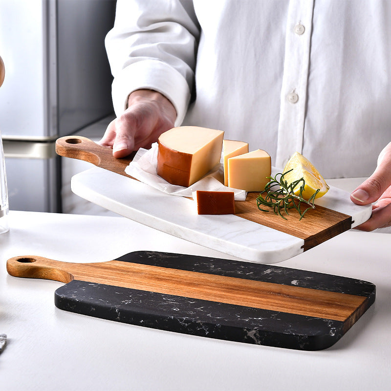 Marble Stitching Acacia Mangium Chopping or Cheese and Charcuterie Board