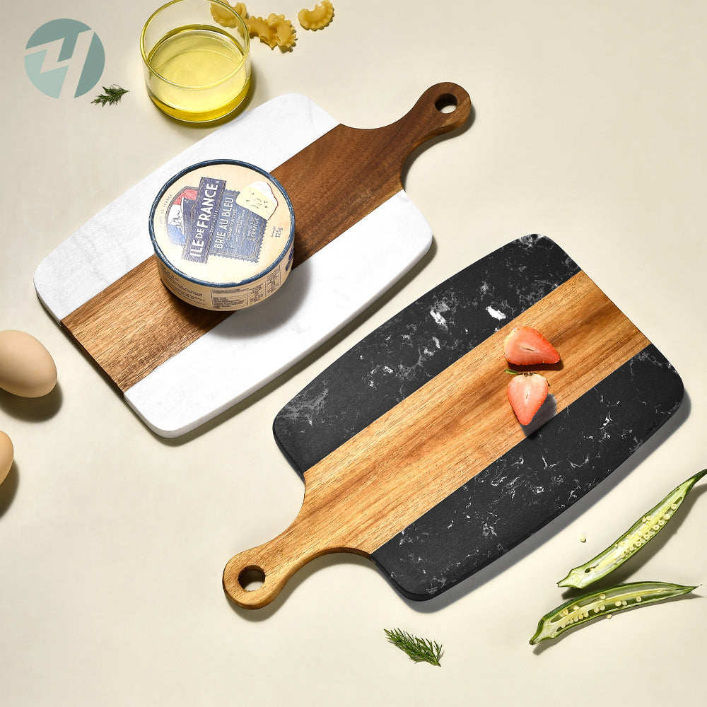 Marble Stitching Acacia Mangium Chopping or Cheese and Charcuterie Board