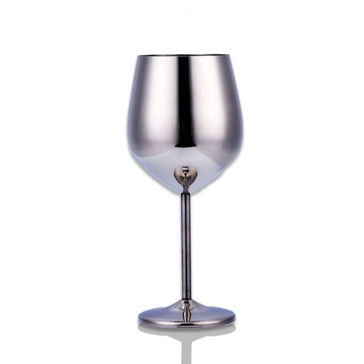 Stainless Steel Wine Glass in Silver, Gold or Rose Gold Color