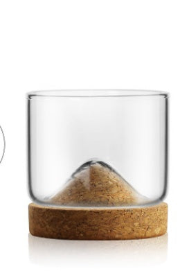 Fitted Wine Glass Reminiscent of a Mountain Top