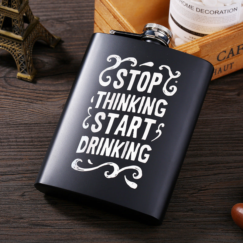 “I Have Mixed Drinks About Feelings” Flask plus 3 Other Sayings