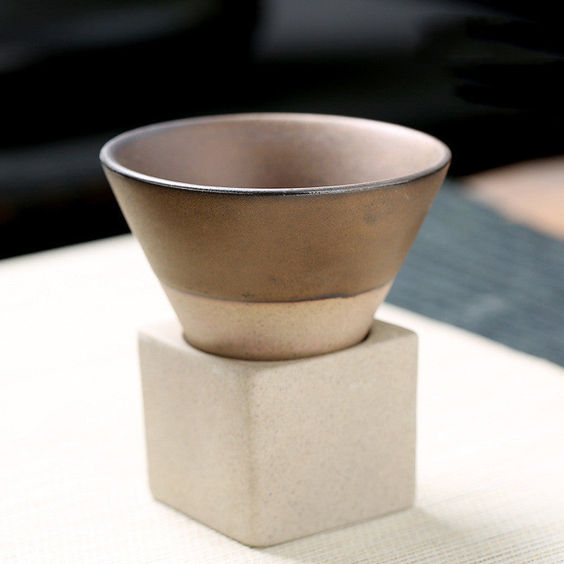 Retro Japanese Pottery Tea Cup