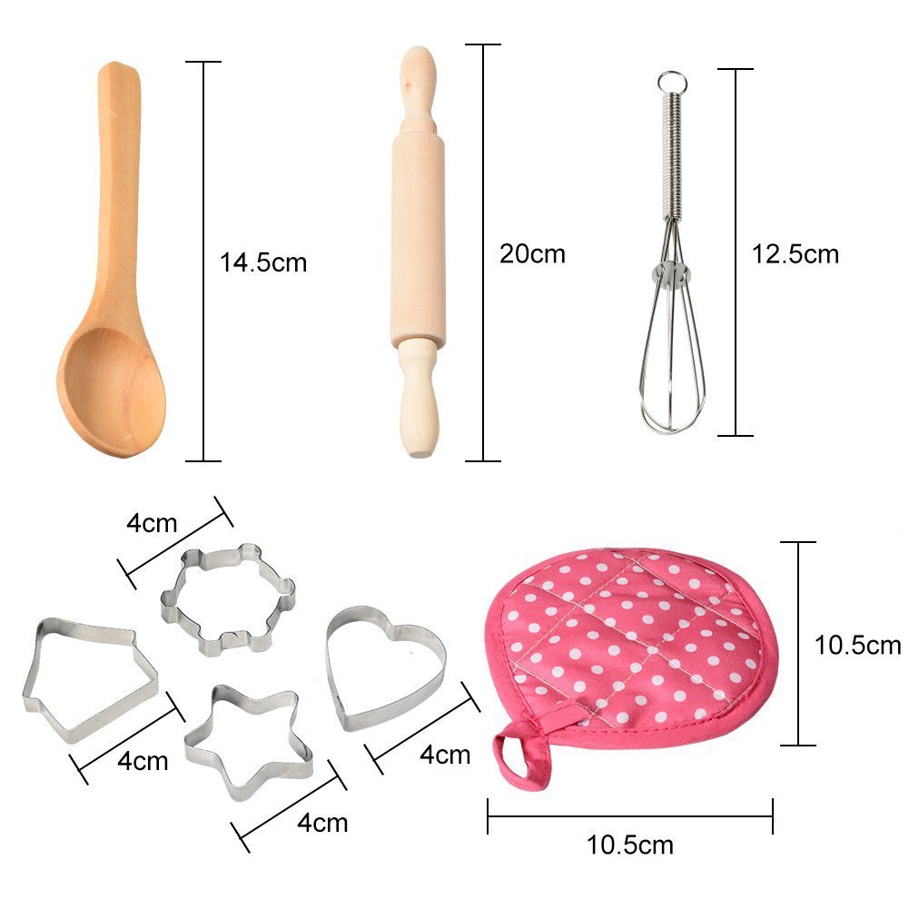Children's Apron and Cake Baking Tools