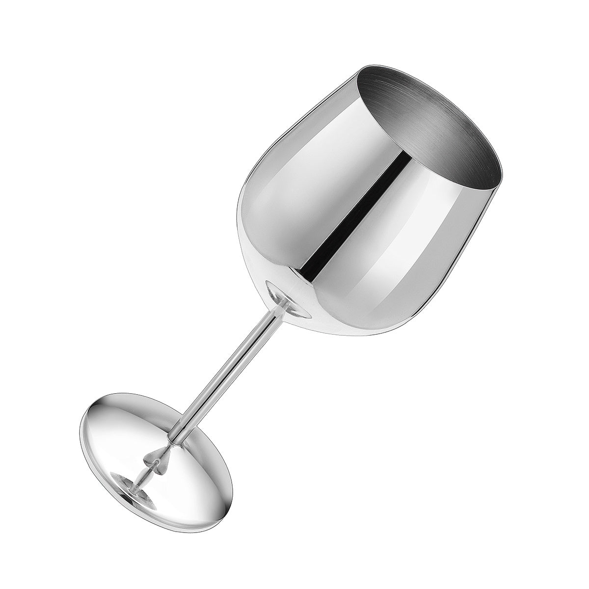 Stainless Steel Wine Glass in Silver, Gold or Rose Gold Color