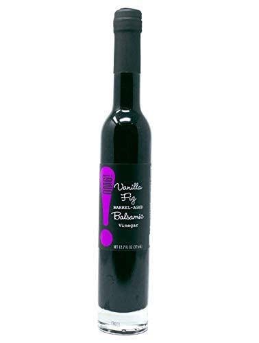 OMG! Oils: Gourmet Vanilla Fig Barrel-Aged Balsamic Vinegar (Perfect for Dipping, Marinades, Glazing and Topping!), 375ml/12.7oz…