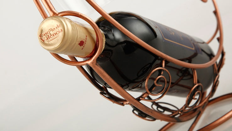 Curbed European Wine Holder with Space for 2 Glasses