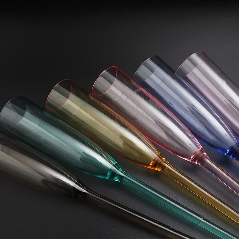 Colorful Beach Champagne Coupe Set