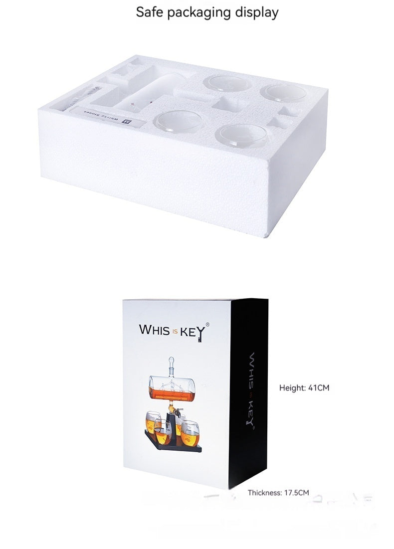 Sailing Motif Whiskey or Wine Set