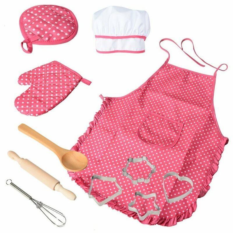 Children's Apron and Cake Baking Tools