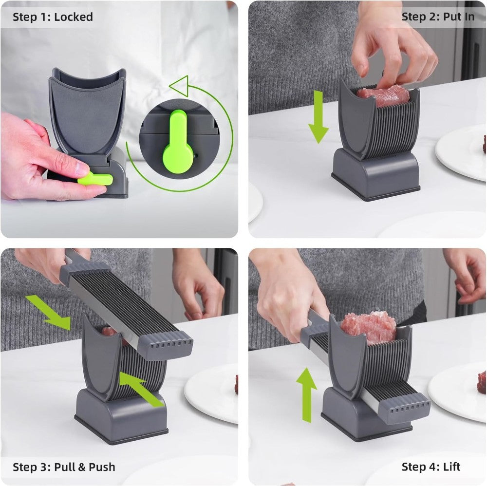 The Fresh Meat Slicer - A Practical Kitchen Appliance That Can Quickly and Precisely Cut Fresh Meat into Uniform Slices, Significantly Improving the Efficiency of Meat Preparation