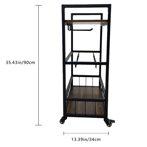 3-Tier Home Bar Wine Cart