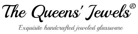 THE QUEENS' JEWELS Round Pearl Jeweled Stemless Wine Glass, 21 oz. - Unique Gift for Women, Birthday, Cute, Fun, Not Painted, Decorated, Bling, Bedazzled, Rhinestone