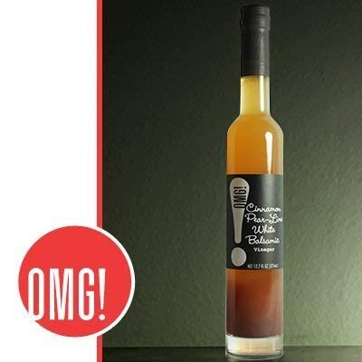 OMG! Oils: Cinnamon Pear-Lime White Balsamic Vinegar (Perfect for Dipping, Marinades, Glazing and Topping!), 375ml/12.7oz…