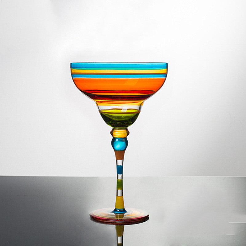 Colorful Wine or Margarita Glass
