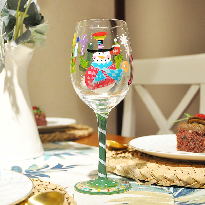 Handpainted Wine Glass - Birthday, Hearts, Best Sister Ever and Christmas Themes