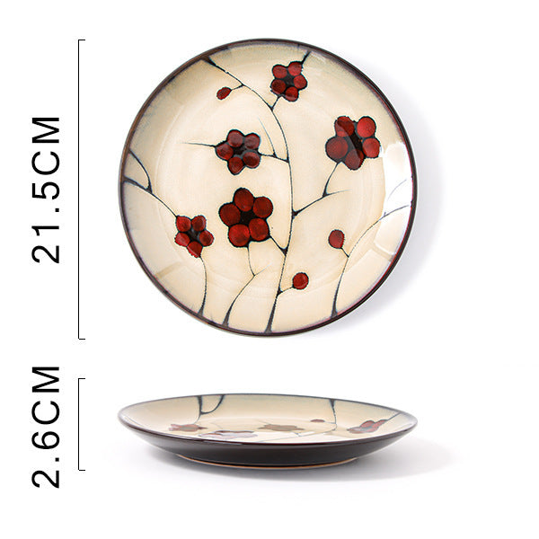 Glaze Kiln Hand Painted Ceramic Plates and Dishes