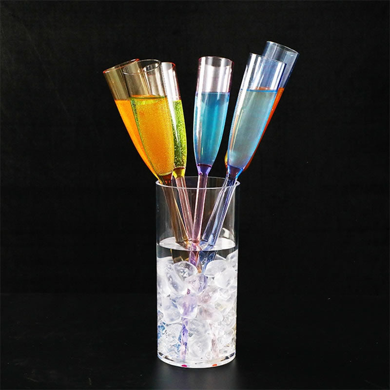 Colorful Beach Champagne Coupe Set