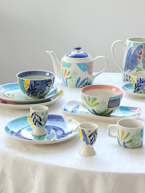Hand Painted Underglaze Porcelain Tableware Set