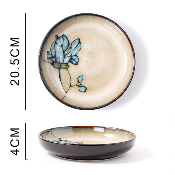 Glaze Kiln Hand Painted Ceramic Plates and Dishes