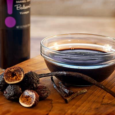 OMG! Oils: Gourmet Vanilla Fig Barrel-Aged Balsamic Vinegar (Perfect for Dipping, Marinades, Glazing and Topping!), 375ml/12.7oz…