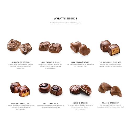 Godiva Chocolatier Chocolate Gift Box, Creamy MIlk Chocolates for Loved Ones, Gourmet Box of Chocolate for Gift Basket, Candy Variety Pack, 18 Pieces