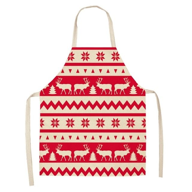 Linen Christmas Apron