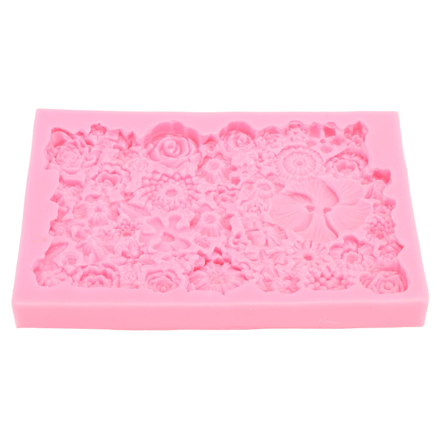 Fondant Mold Stick Proof Easy Release Odorless Silicone DIY Baking Mold for Chocolate Cake Cupcake Decoration
