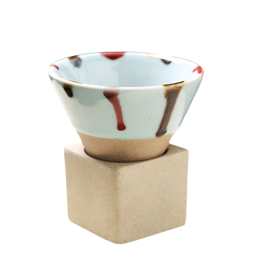 Retro Japanese Pottery Tea Cup