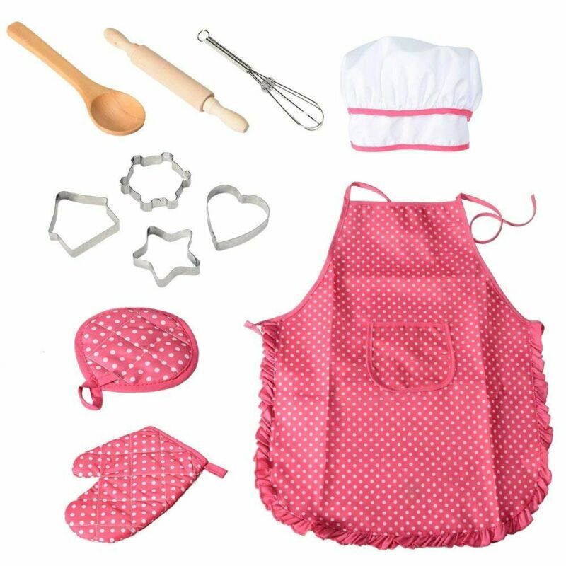 Children's Apron and Cake Baking Tools
